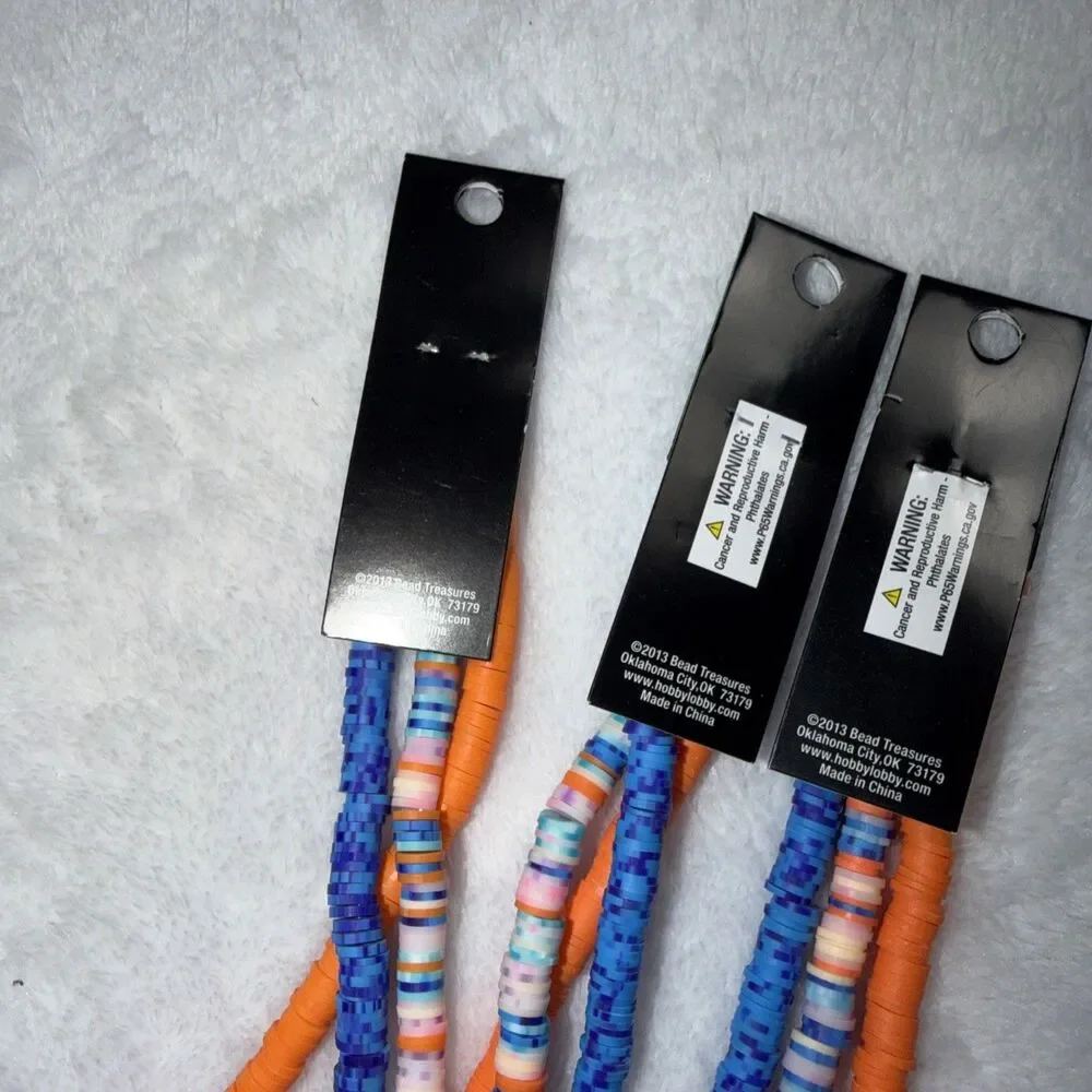 Vinyl Disc Beads 18 full strands of 200+ beads per strand New By Color Gallery